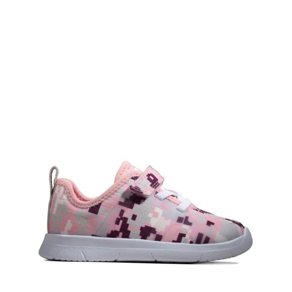 Clarks Girls Ath Flux Toddler Trainers Pink | CA-5346820